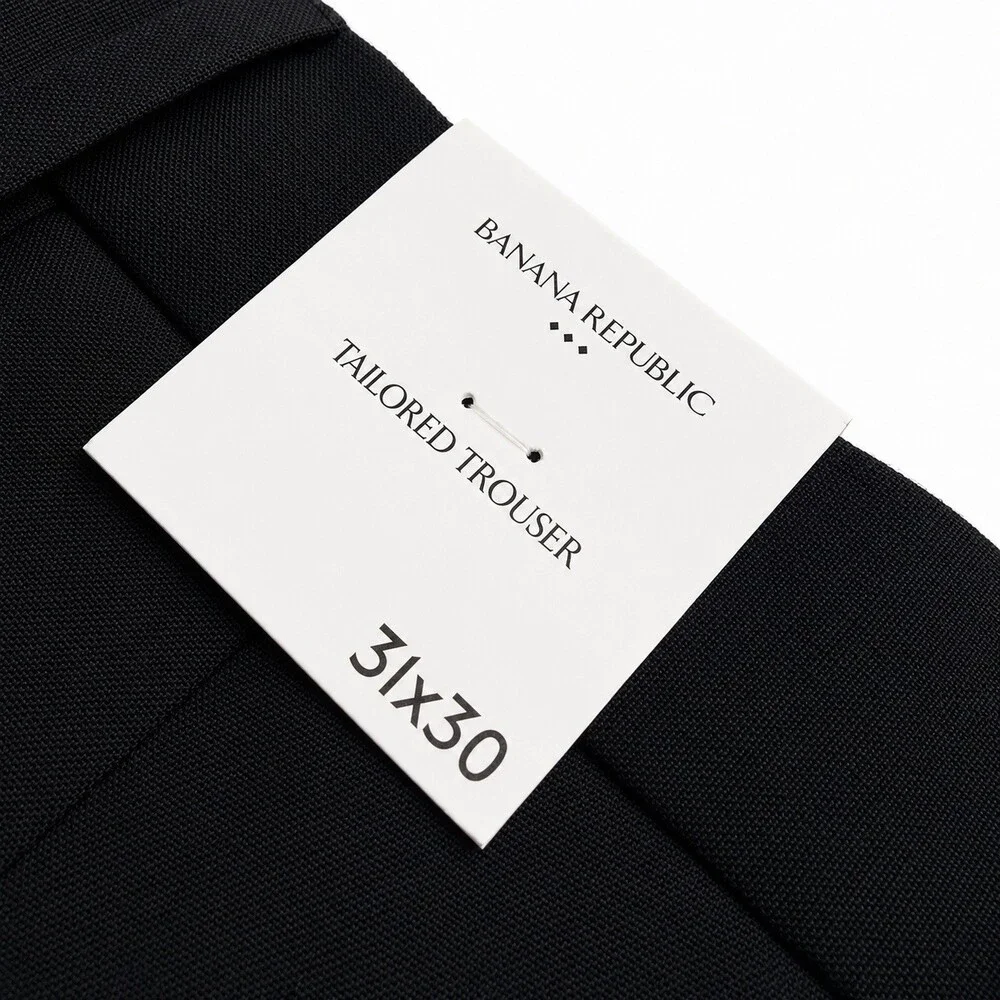 Banana Republic Tailored Fit Dress Pants Men’s 31x30 Black Stretch NWT